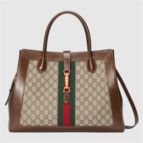 gucci jackie tote large|Gucci Large Jackie 1961 Tote .